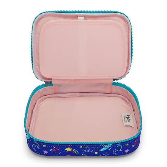 Kipling 100 Pens Printed Case Çanta Mavi | TR 1181DF